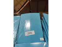 6x turquoise stretchcover + topcover voor statafel diam.80-85cm. nieuw (6x) - afbeelding 2 van  2