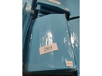 6x turquoise stretchcover + topcover voor statafel diam.80-85cm. nieuw (6x) - afbeelding 2 van  2