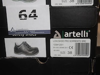 6x veiligheidsschoenen, artelli, low shoe pro sorrento src, maat 38, gebruikt - afbeelding 4 van  6