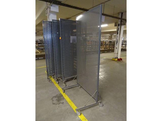 6x verrijdbare metalen afscherming - afbeelding 3 van  4