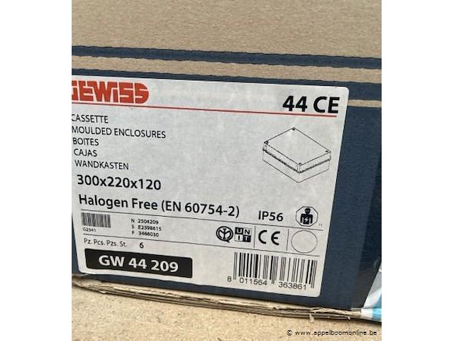 6x wandkast gewiss, gw 44 209 - afbeelding 2 van  2