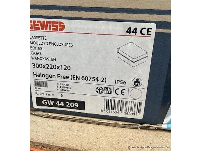 6x wandkast gewiss, gw 44 209 - afbeelding 2 van  2
