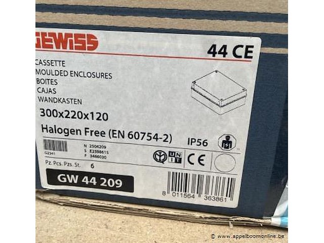 6x wandkast gewiss, gw 44 209 - afbeelding 2 van  2