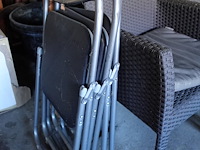 6x wickerstoel + 3x inklapbare stoel - afbeelding 2 van  3