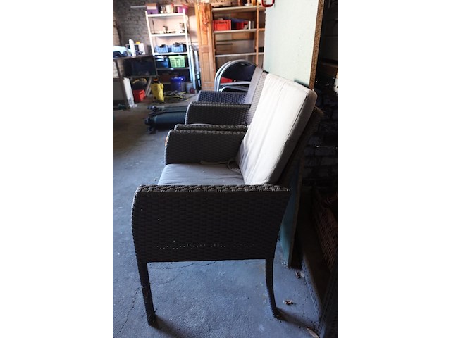 6x wickerstoel + 3x inklapbare stoel - afbeelding 3 van  3