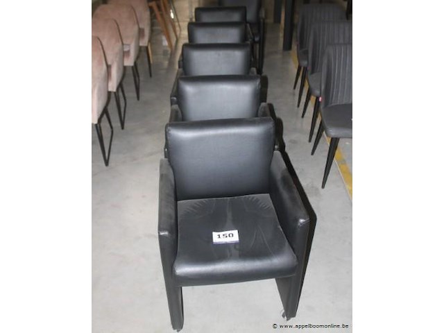 6x zeteltjes op wielen (met armleuning) - afbeelding 1 van  2