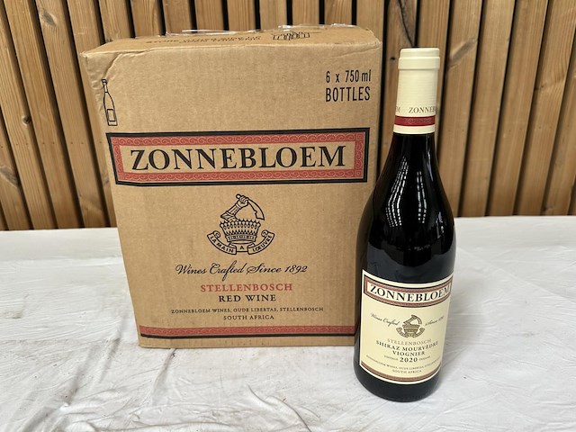 6x zonnebloem stellenbosch shiraz mourvedre 2020 - afbeelding 1 van  4