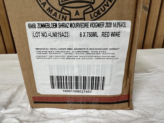 6x zonnebloem stellenbosch shiraz mourvedre 2020 - afbeelding 4 van  4
