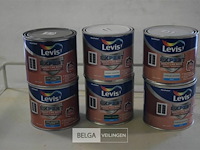 6x0,5l levis expert houtlak; versaillegrijs,arduin,empiregroen,eierschaal