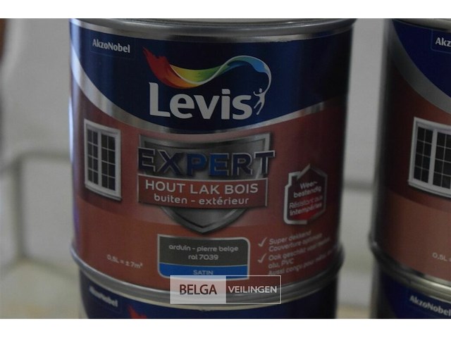 6x0,5l levis expert houtlak; versaillegrijs,arduin,empiregroen,eierschaal - afbeelding 2 van  7