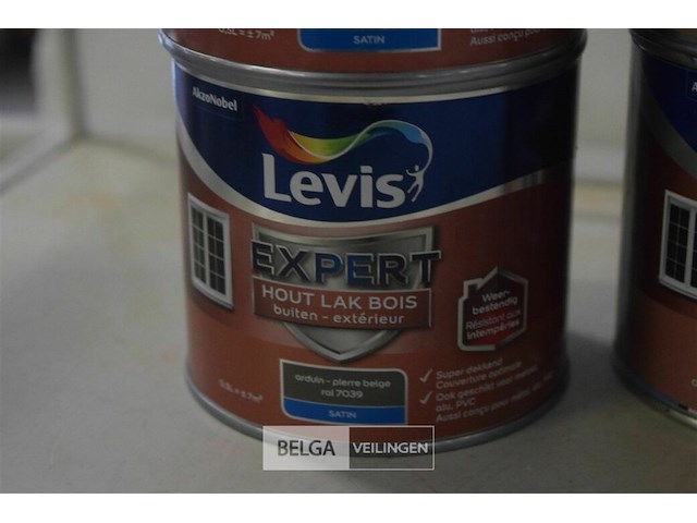 6x0,5l levis expert houtlak; versaillegrijs,arduin,empiregroen,eierschaal - afbeelding 3 van  7