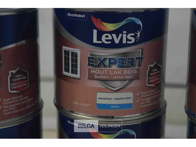 6x0,5l levis expert houtlak; versaillegrijs,arduin,empiregroen,eierschaal - afbeelding 4 van  7