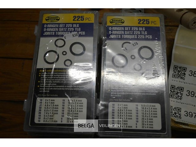 6x225 delige o ringen set - afbeelding 1 van  4