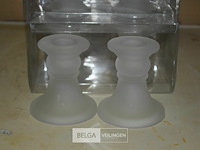 6x2st glazen kandelaars - afbeelding 2 van  2