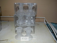 6x2st glazen kandelaars - afbeelding 1 van  2