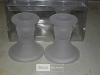 6x2st glazen kandelaars - afbeelding 2 van  2