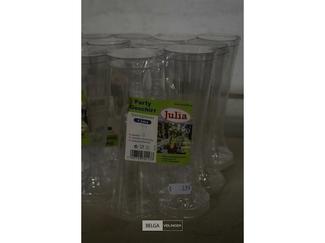 6x4st plastieken cava bekers - afbeelding 3 van  3