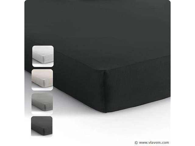 6xhoeslaken perfect fit 140x200cm - afbeelding 4 van  5