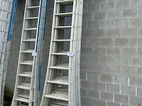 7 aluminium ladderelementen. werking niet gekend.