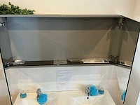 7 badkamermeubel lindberg eik 120cm met spiegel, toonzaalmodel badkamerkast - afbeelding 4 van  4