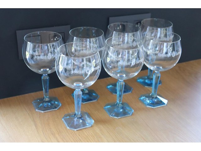 7 ballon bombay sapphire gin tonic coctailglazen - afbeelding 1 van  4