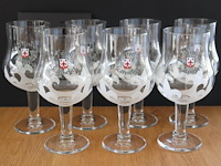 7 bierglazen tripel karmeliet - afbeelding 1 van  3
