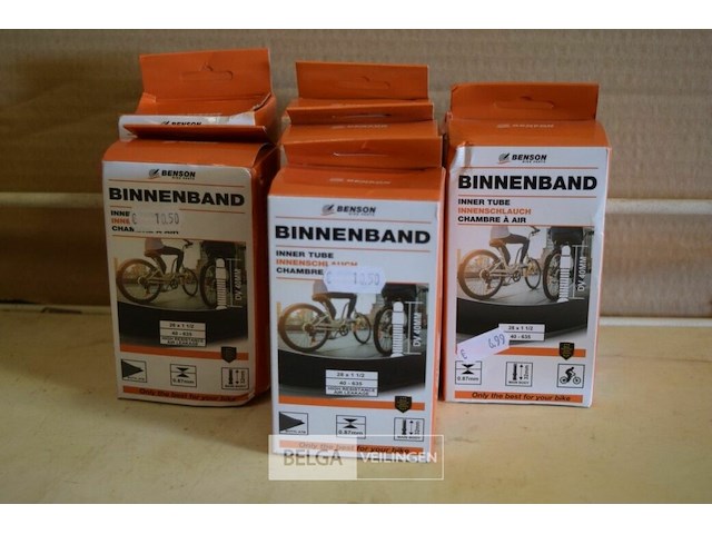 7 binnenbanden fiets 28x1 1/2 - afbeelding 1 van  2