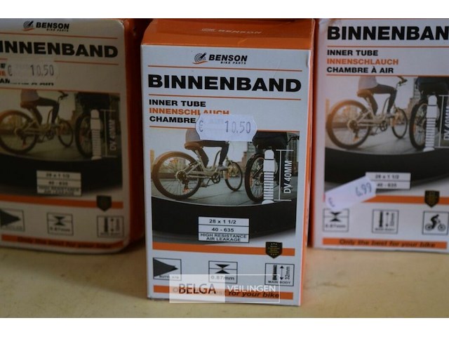 7 binnenbanden fiets 28x1 1/2 - afbeelding 2 van  2