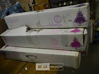 ±7 div plastieken kerstbomen ±150cm - afbeelding 1 van  3