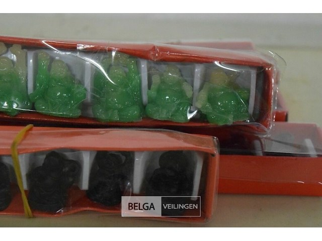 7 doosjes mini boedha beeldjes - afbeelding 2 van  2