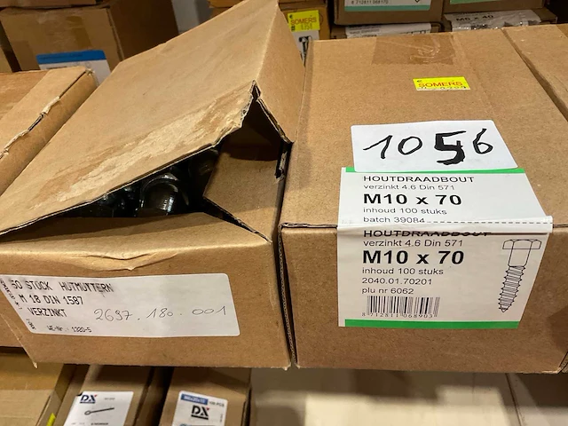 7 dozen hout schroeven bolmoeren - afbeelding 4 van  8