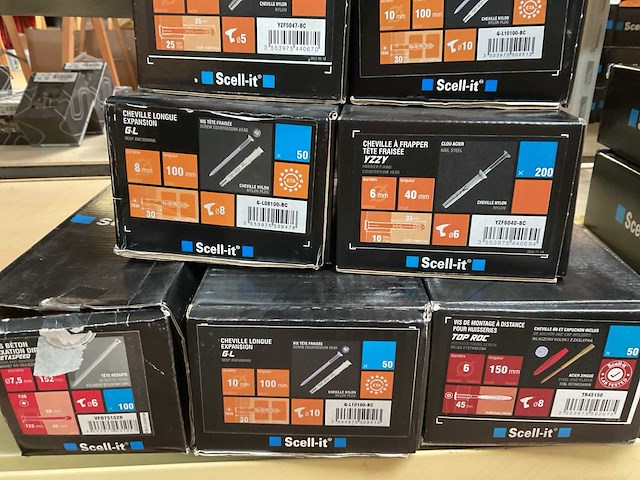 7 dozen houtschroeven en slag pluggen - afbeelding 4 van  5