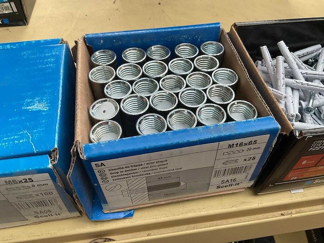 7 dozen houtschroeven en slagpluggen - afbeelding 3 van  7