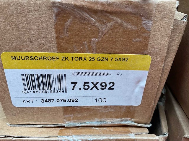 7 dozen muurschroeven - afbeelding 2 van  7