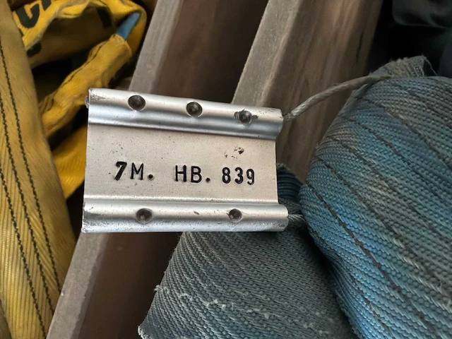 7 en 8 meter partij zware last hijslinten - afbeelding 4 van  6