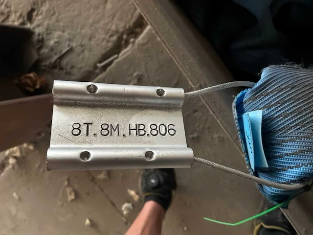 7 en 8 meter partij zware last hijslinten - afbeelding 5 van  6