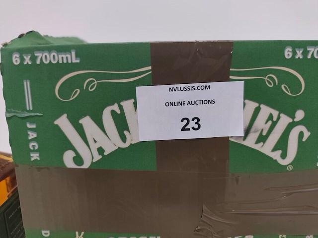 7 flessen jack daniels tennessee apple likeur - afbeelding 4 van  4