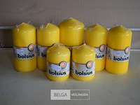 7 gele kaarsen div maten - afbeelding 1 van  2