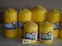 7 gele kaarsen div maten - afbeelding 2 van  2