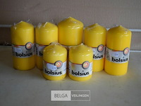 7 gele kaarsen div maten - afbeelding 1 van  2