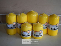 7 gele kaarsen div maten - afbeelding 1 van  2