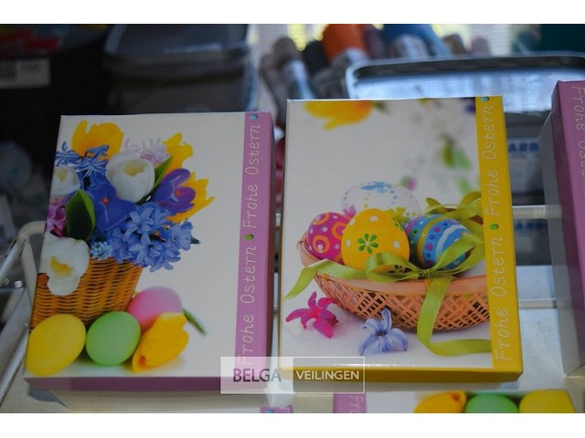 7 kartonnen inpak doosjes pasen - afbeelding 2 van  2