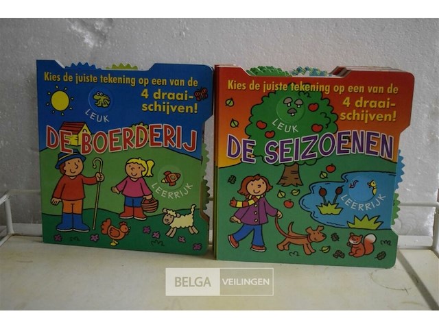 7 kinderboeken met draaischijf - afbeelding 1 van  3