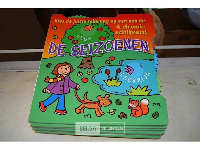7 kinderboeken met draaischijf - afbeelding 1 van  2
