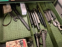 7-laden metalen werkplaatskast met inhoud - afbeelding 3 van  4