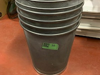 7 metalen vuilbakken voor papier - afbeelding 1 van  1