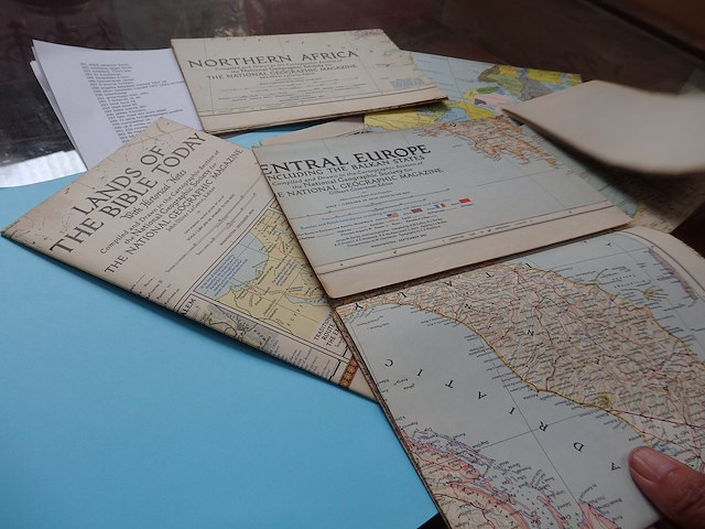 7 oude landskaarten divers - afbeelding 1 van  4