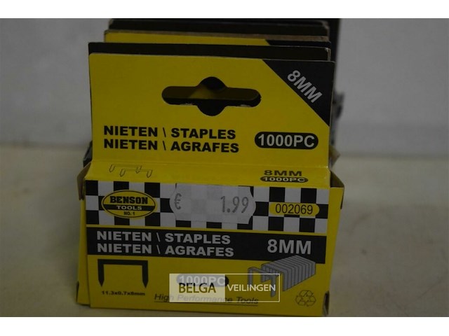 7 pakjes nietjes 8mm - afbeelding 2 van  3
