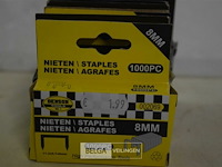 7 pakjes nietjes 8mm - afbeelding 2 van  3