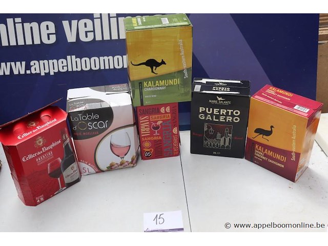 7 pakken diverse wijn - afbeelding 1 van  4